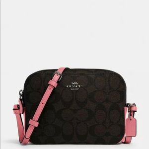 Coach Mini Camera Bag In Signature Canvas